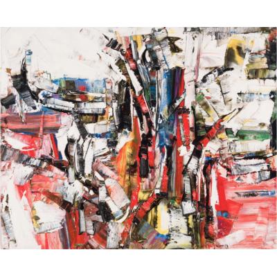 厚肌理抽象油画 现代装饰画  大芬村油画